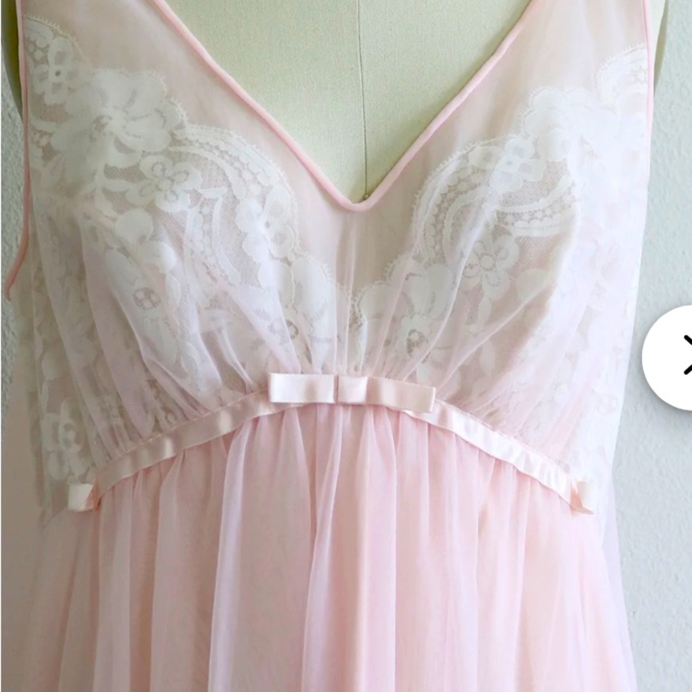 1960s Vanity Fair sheer nightgown
